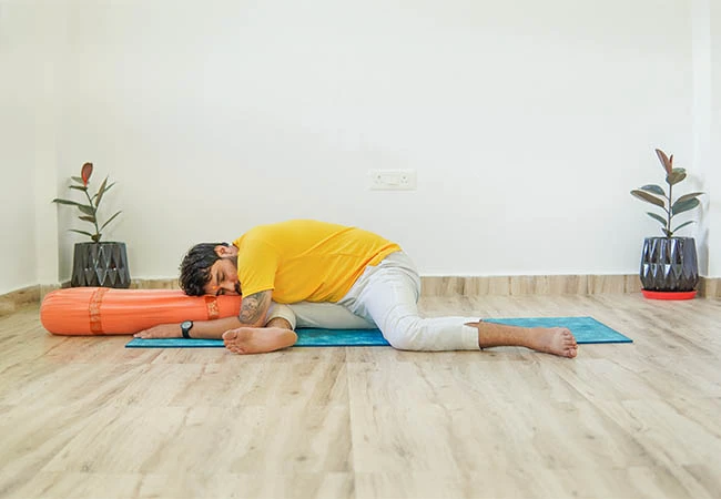 Yin Yoga TTC sleeping swan pose